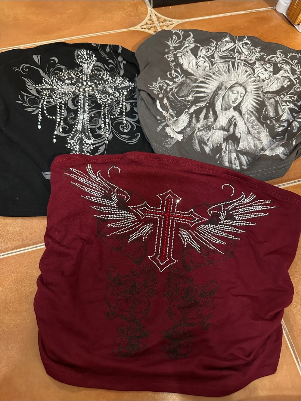 Religious Women’s Embellished Crop Tops